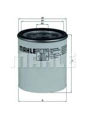 Топливный фильтр MAHLE ORIGINAL KC 376D