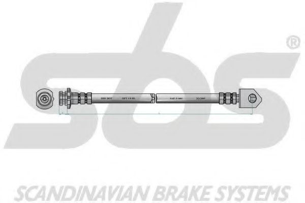 Тормозной шланг EURODEAL AUTOPARTS 50027