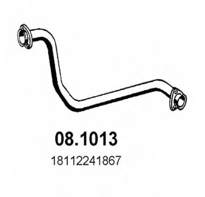 Труба выхлопного газа ASSO 08.1013