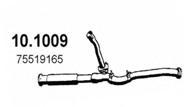 Труба выхлопного газа ASSO 10.1009