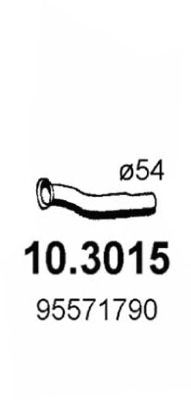 Труба выхлопного газа ASSO 10.3015