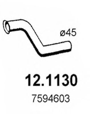 Труба выхлопного газа ASSO 12.1130