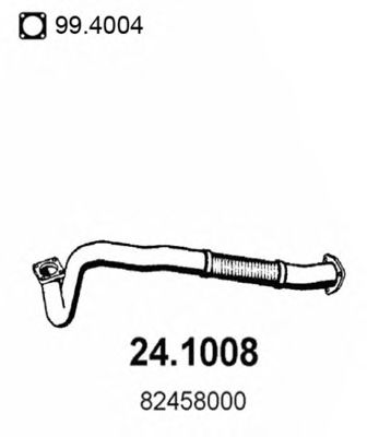 Труба выхлопного газа ASSO 241008