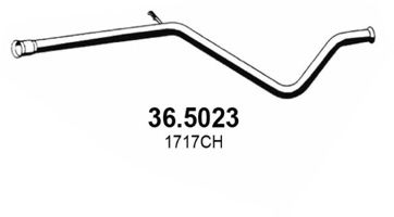 Труба выхлопного газа ASSO 36.5023