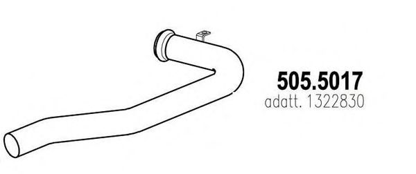 Труба выхлопного газа ASSO 505.5017