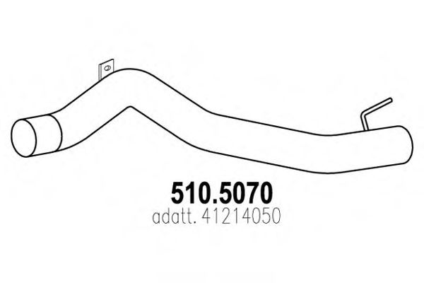 Труба выхлопного газа ASSO 510.5070