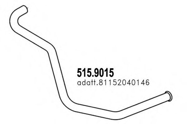 Труба выхлопного газа ASSO 515.9015