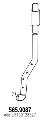 Труба выхлопного газа DINEX 64687