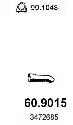 Труба выхлопного газа ASSO 60.9015