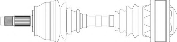 Приводной вал SPIDAN 20346