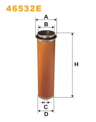 Воздушный фильтр WIX FILTERS 46532E