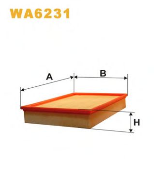 Воздушный фильтр WIX FILTERS WA6231