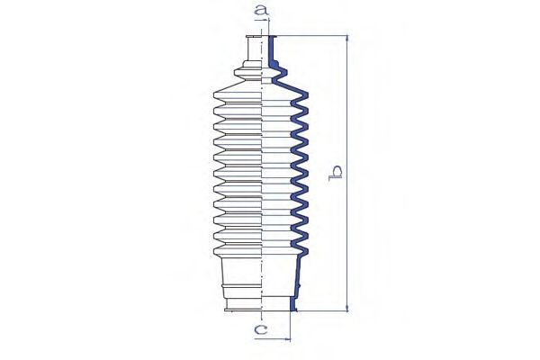 Пыльник, рулевое управление DA SILVA K5023