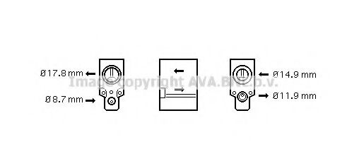 Расширительный клапан, кондиционер PRASCO RT1336
