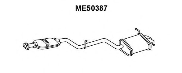 Глушитель выхлопных газов конечный VENEPORTE ME50387