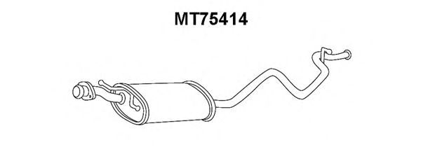 Глушитель выхлопных газов конечный VENEPORTE MT75414