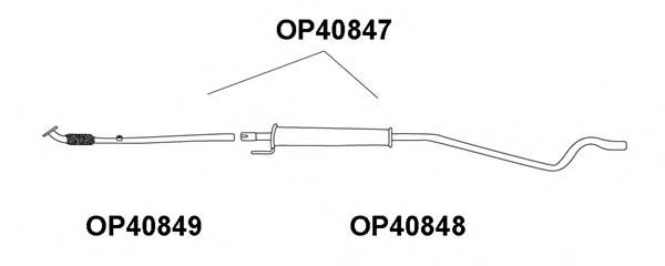 Предглушитель выхлопных газов VENEPORTE OP40847