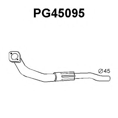 Труба выхлопного газа VENEPORTE PG45095