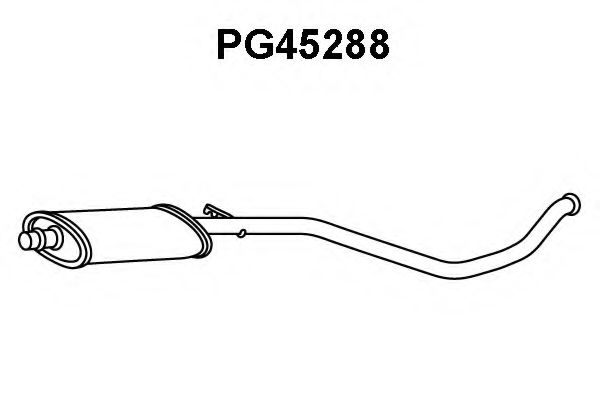 Предглушитель выхлопных газов VENEPORTE PG45288