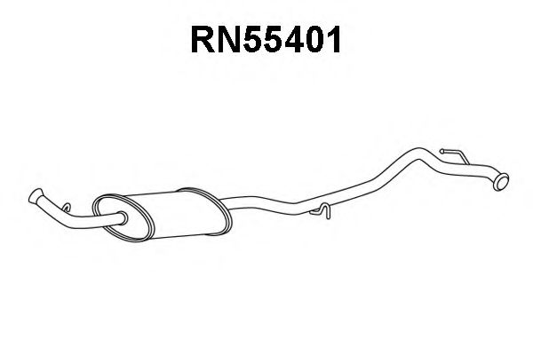 Средний глушитель выхлопных газов VENEPORTE RN55401