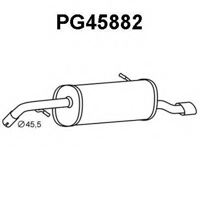 Глушитель выхлопных газов конечный VENEPORTE PG45882