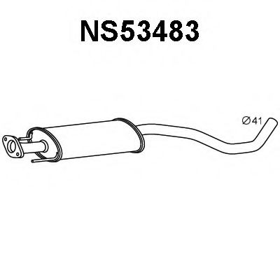 Предглушитель выхлопных газов VENEPORTE NS53483