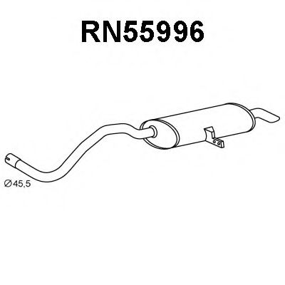 Глушитель выхлопных газов конечный VENEPORTE RN55996