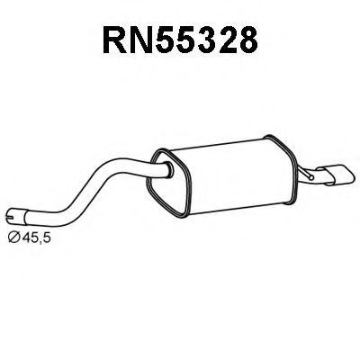 Глушитель выхлопных газов конечный VENEPORTE RN55328