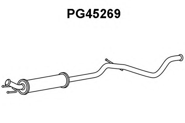 Предглушитель выхлопных газов VENEPORTE PG45269