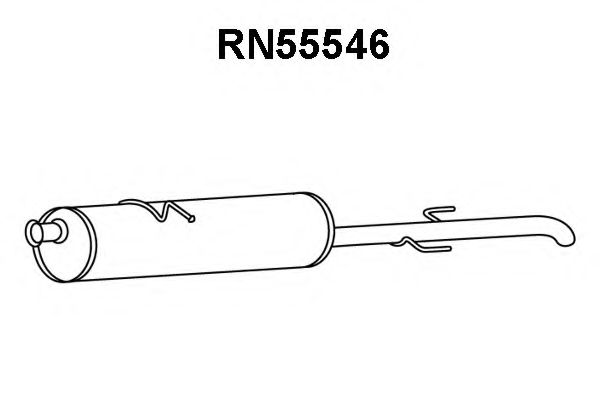 Глушитель выхлопных газов конечный VENEPORTE RN55546