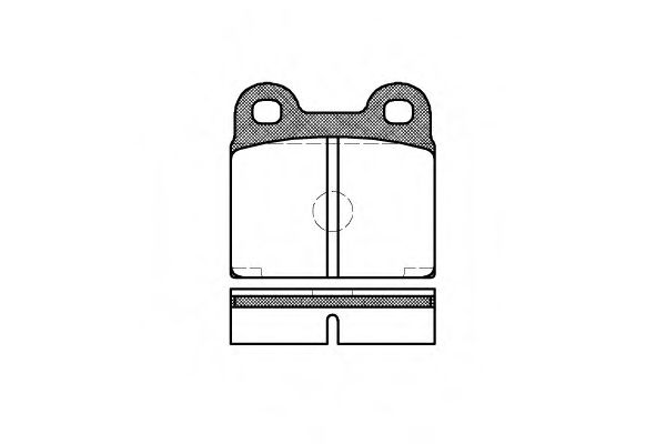 Комплект тормозных колодок, дисковый тормоз WOKING P1073.20