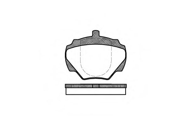 Комплект тормозных колодок, дисковый тормоз WOKING P3223.00