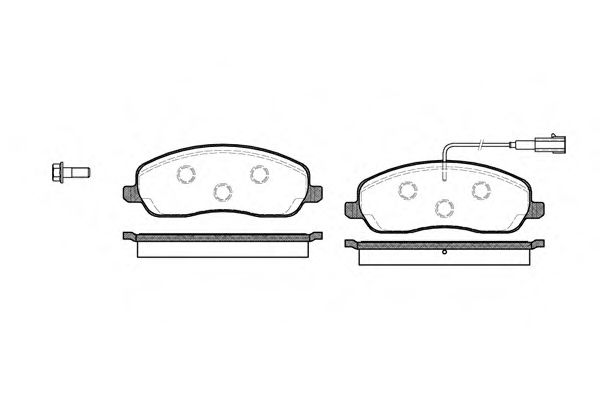 Комплект тормозных колодок, дисковый тормоз WOKING P10463.02