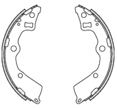 Комплект тормозных колодок WOKING Z4225.00