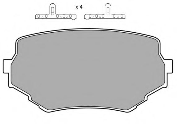 Комплект тормозных колодок, дисковый тормоз FREMAX FBP-1046