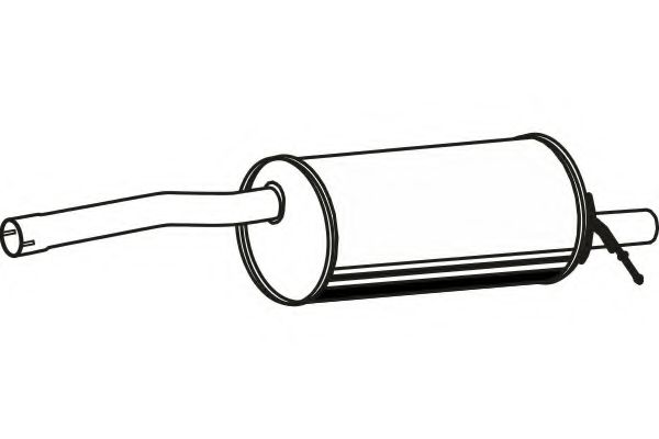 Глушитель выхлопных газов конечный FENNO 1932