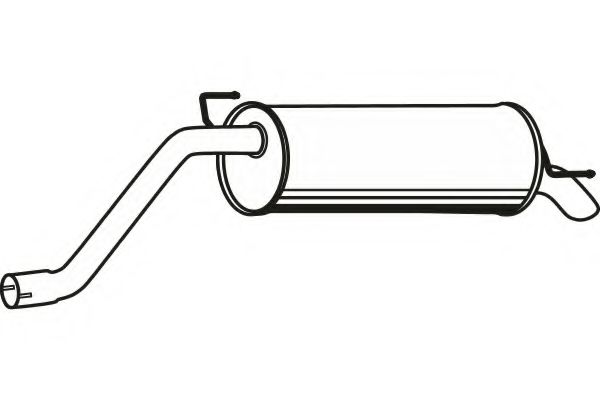 Глушитель выхлопных газов конечный FENNO 2108