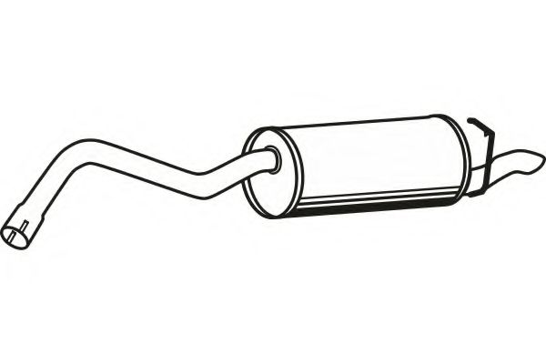 Глушитель выхлопных газов конечный TESH 230146