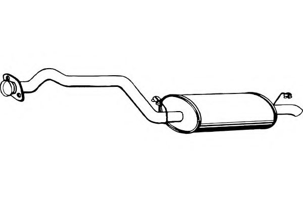Глушитель выхлопных газов конечный FENNO P3040
