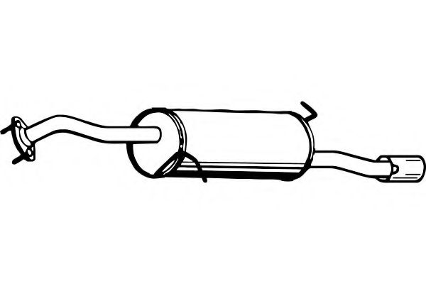Глушитель выхлопных газов конечный FENNO P3525