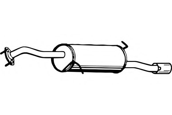 Глушитель выхлопных газов конечный WALKER 21143