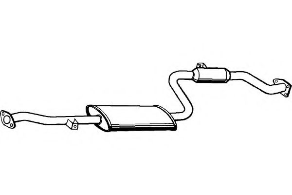 Средний глушитель выхлопных газов FENNO 3853