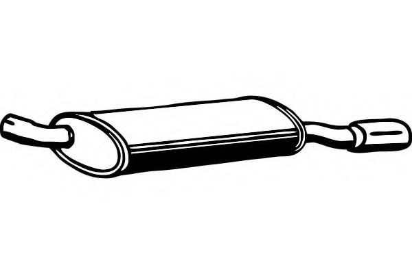 Глушитель выхлопных газов конечный FENNO P4477