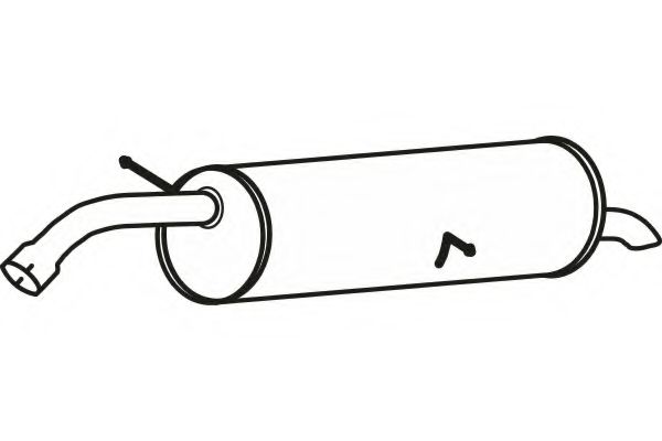 Глушитель выхлопных газов конечный FENNO 4685