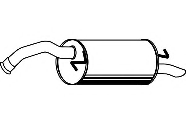 Глушитель выхлопных газов конечный MTS 60471