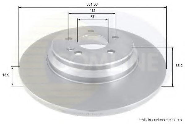 Тормозной диск COMLINE ADC1634