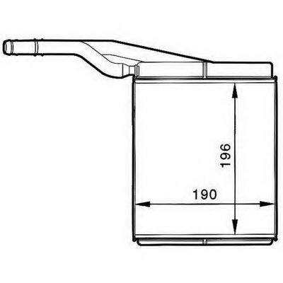 Теплообменник, отопление салона FISPA 14.3057