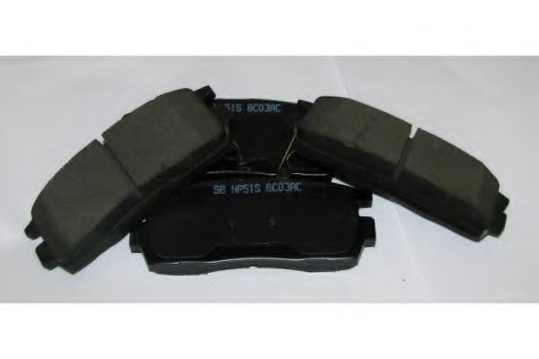 Комплект тормозных колодок, дисковый тормоз ASHUKI 1083-5090