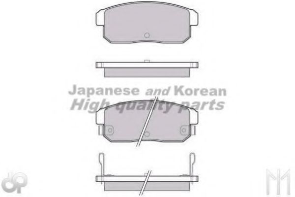 Комплект тормозных колодок, дисковый тормоз ASHUKI 1083-8103