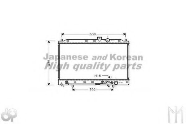 Радиатор, охлаждение двигателя ASHUKI C557-40